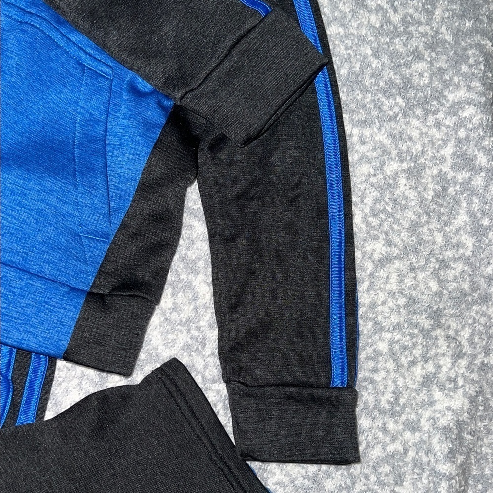 Adidas Black and Blue Hoodie Set - Picture 4 of 8